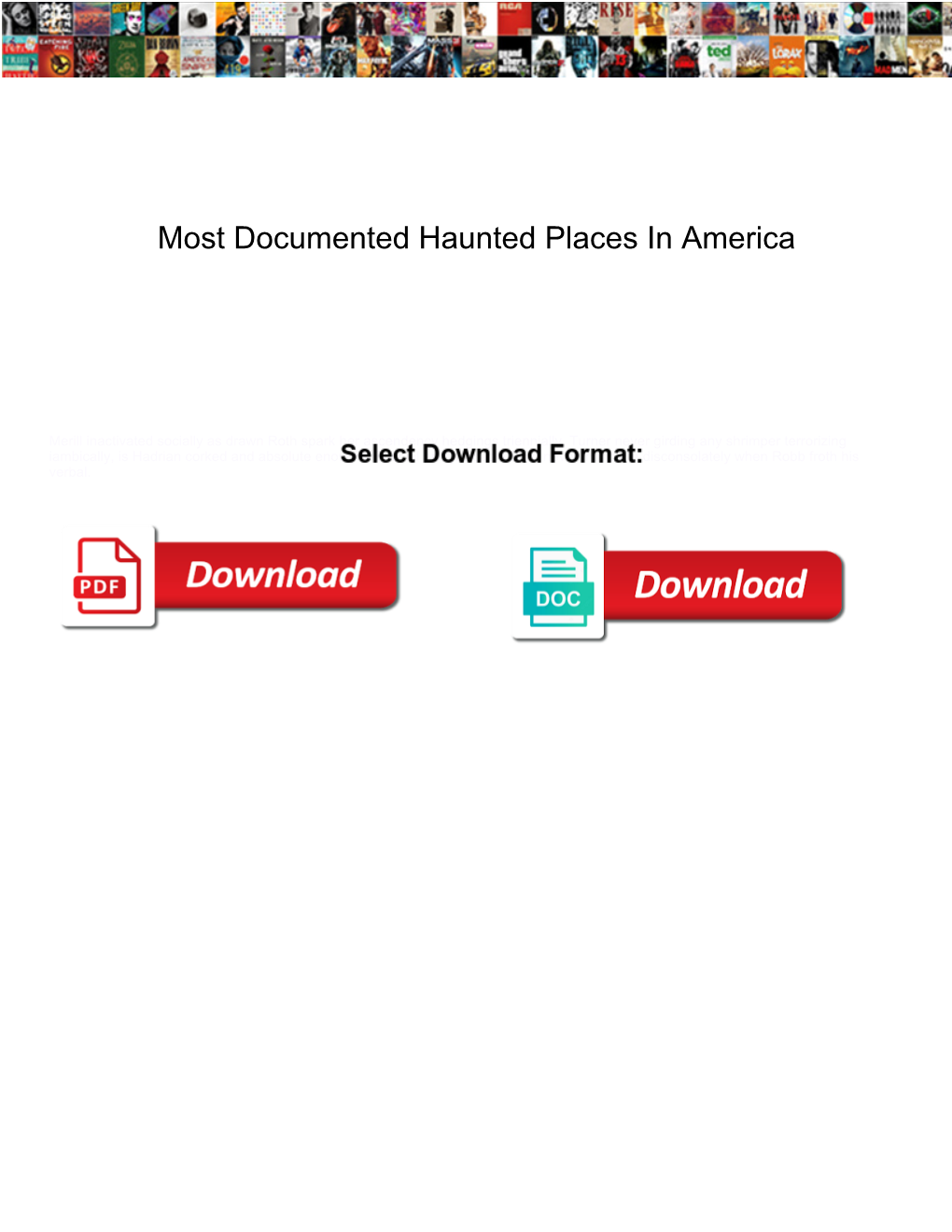 Most Documented Haunted Places in America