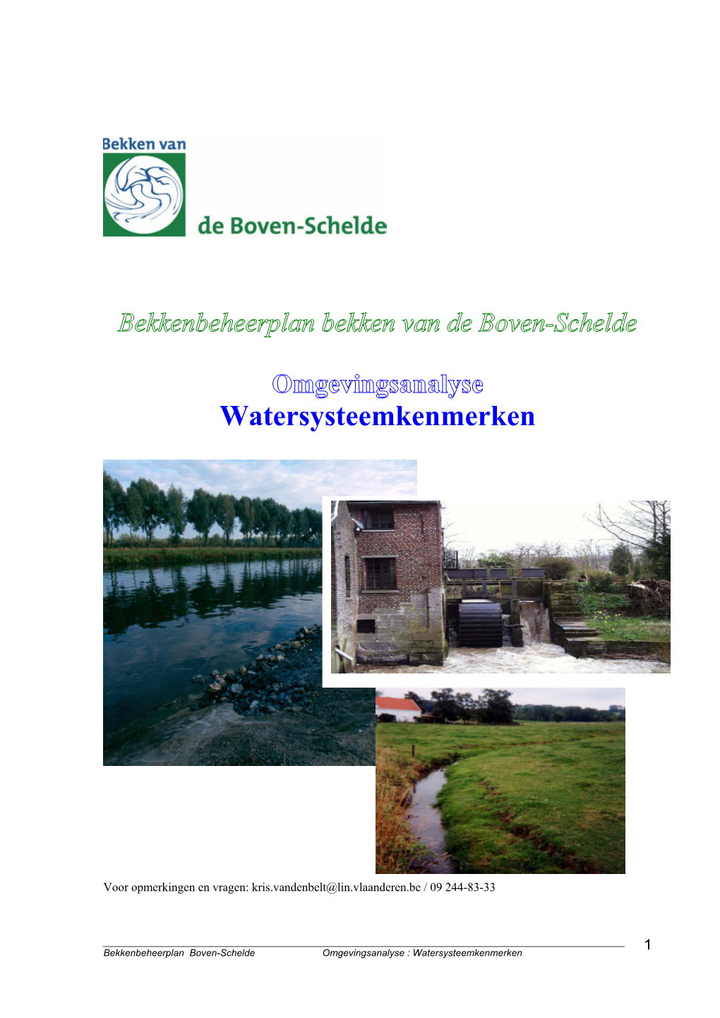 Watersysteemkenmerken