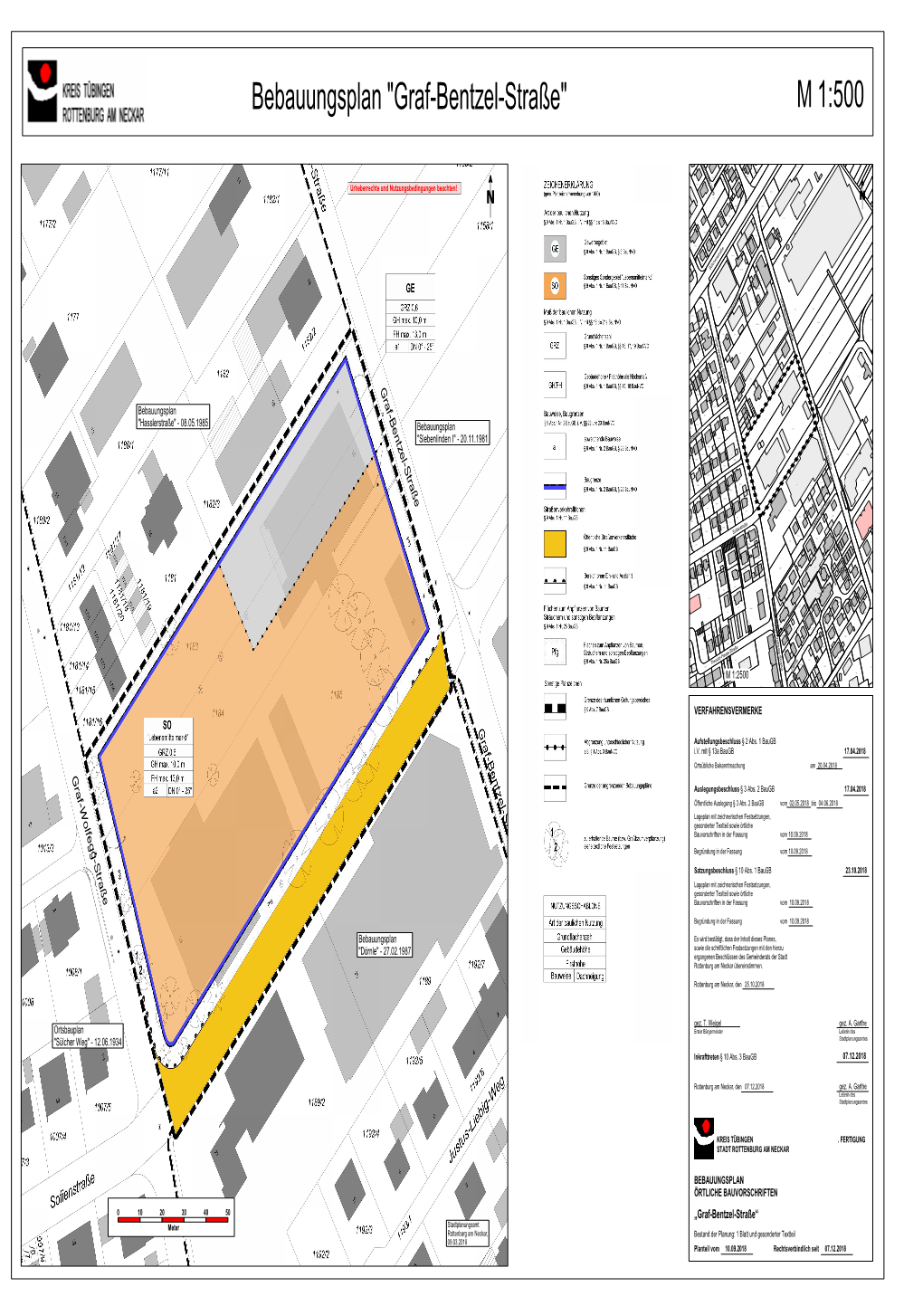 Bebauungsplan "Graf-Bentzel-Straße" M 1