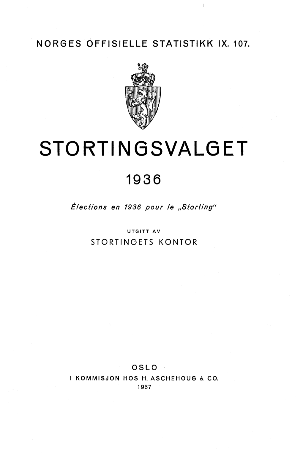 Stortingsvalget 1936