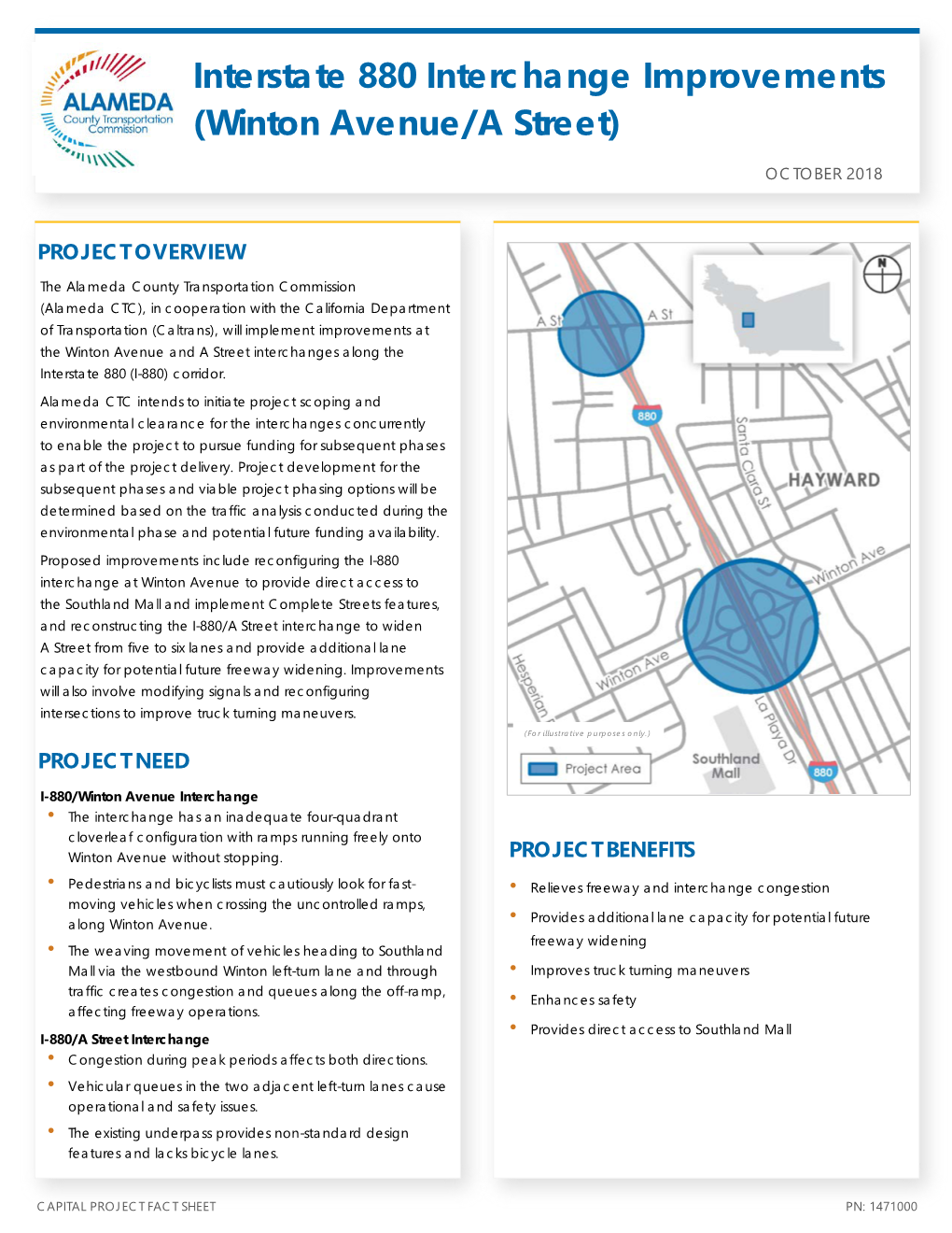 Interstate 880 Interchange Improvements (Winton Avenue/A Street)