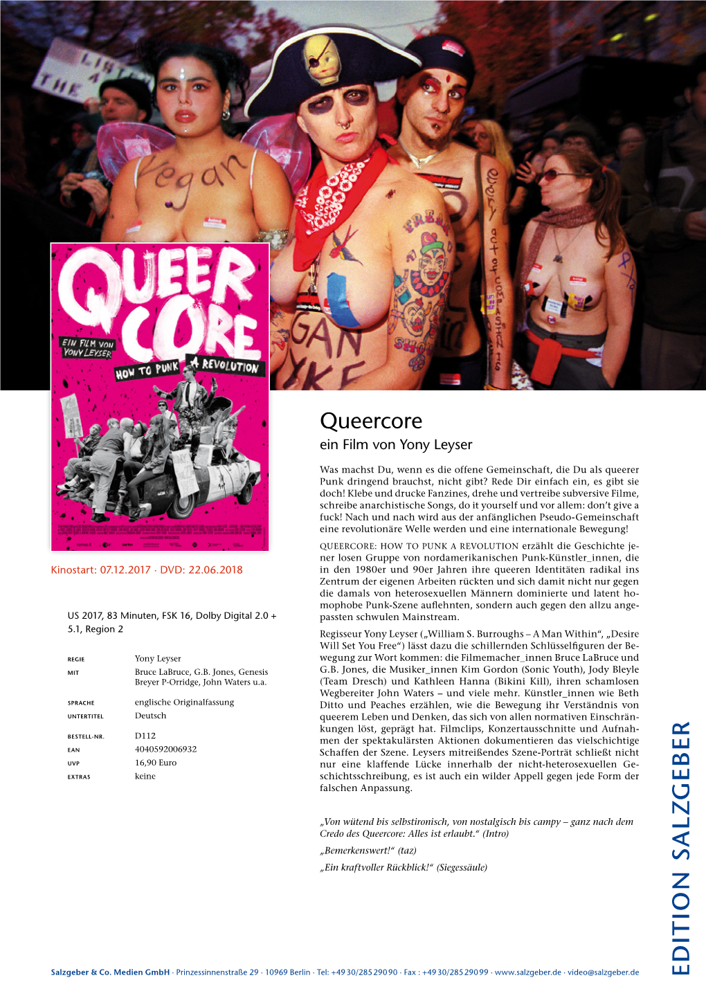 Queercore Ein Film Von Yony Leyser