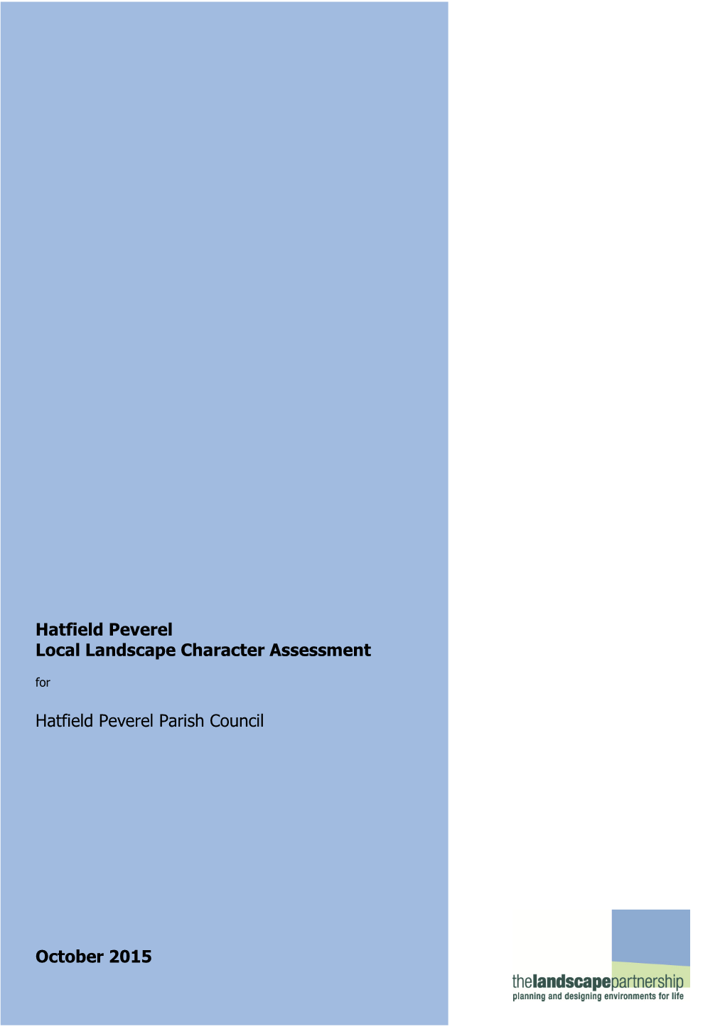 Hatfield Peverel Local Landscape Character Assessment For