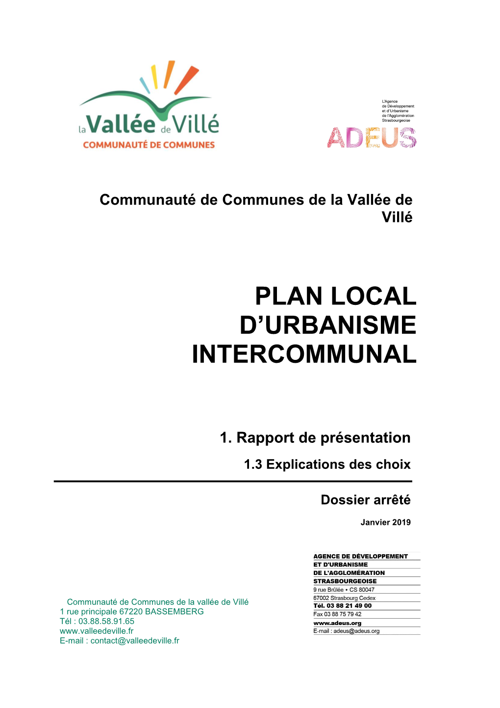 Plan Local D'urbanisme Intercommunal