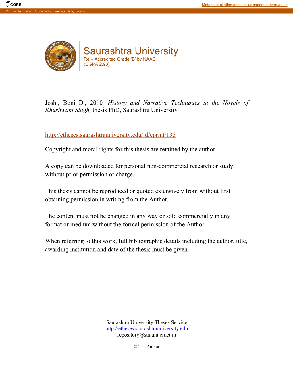 Saurashtra University Library Service