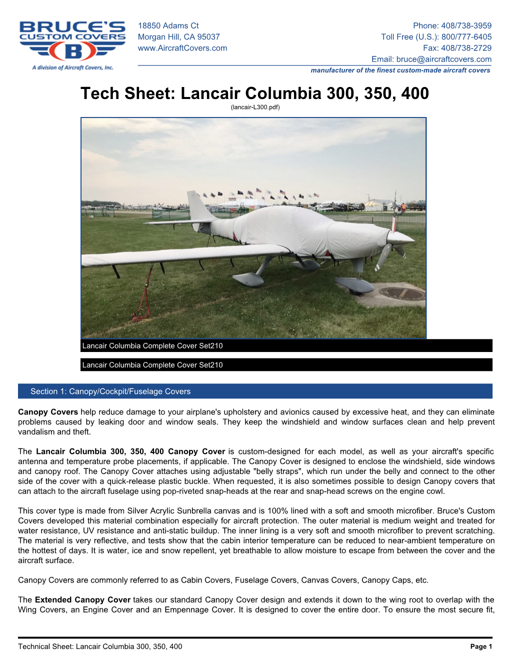 Lancair Columbia 300, 350, 400 (Lancair-L300.Pdf)
