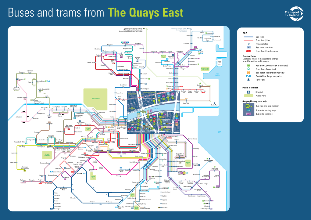 Buses and Trams from the Quays East