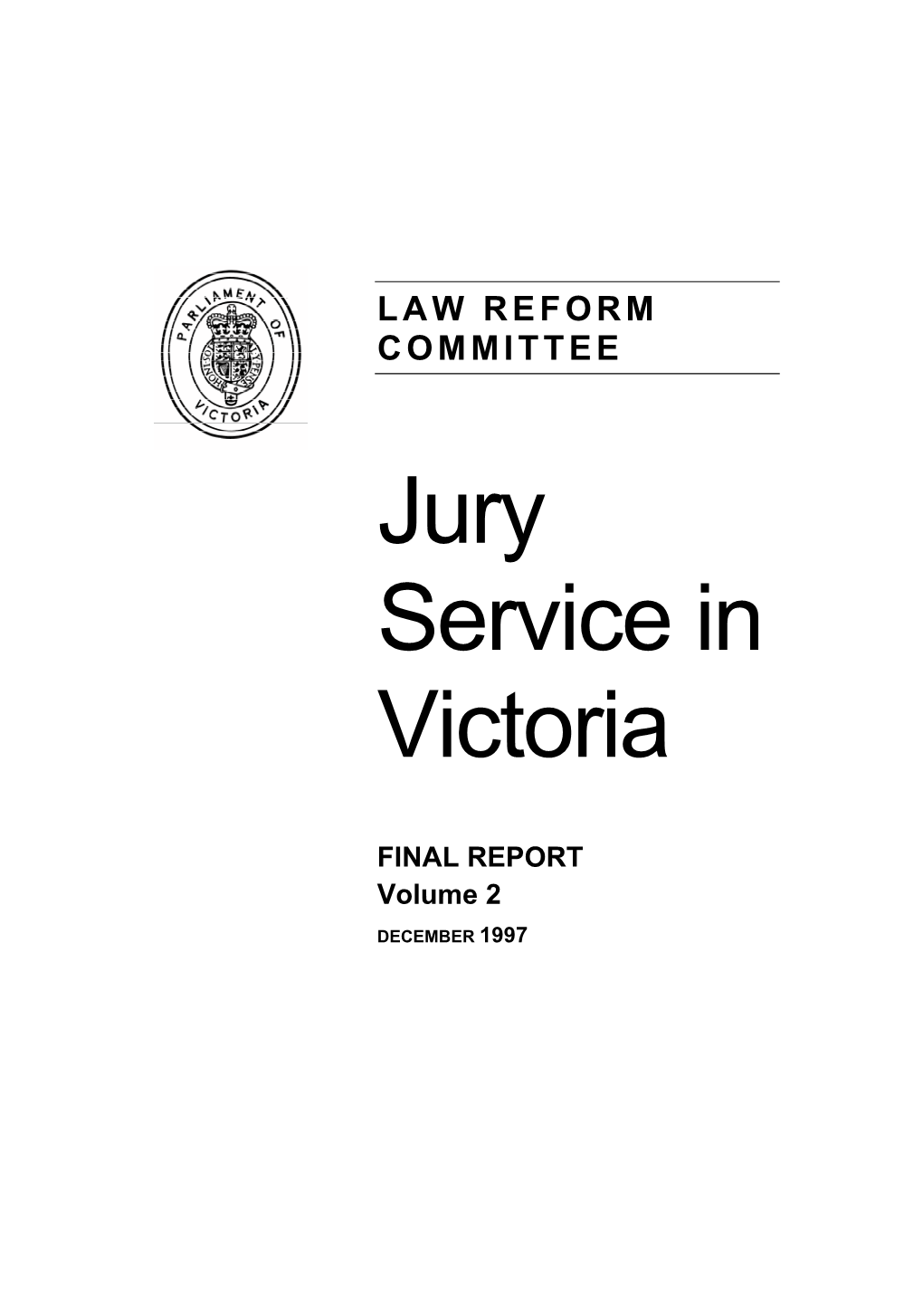 Jury Service in Victoria