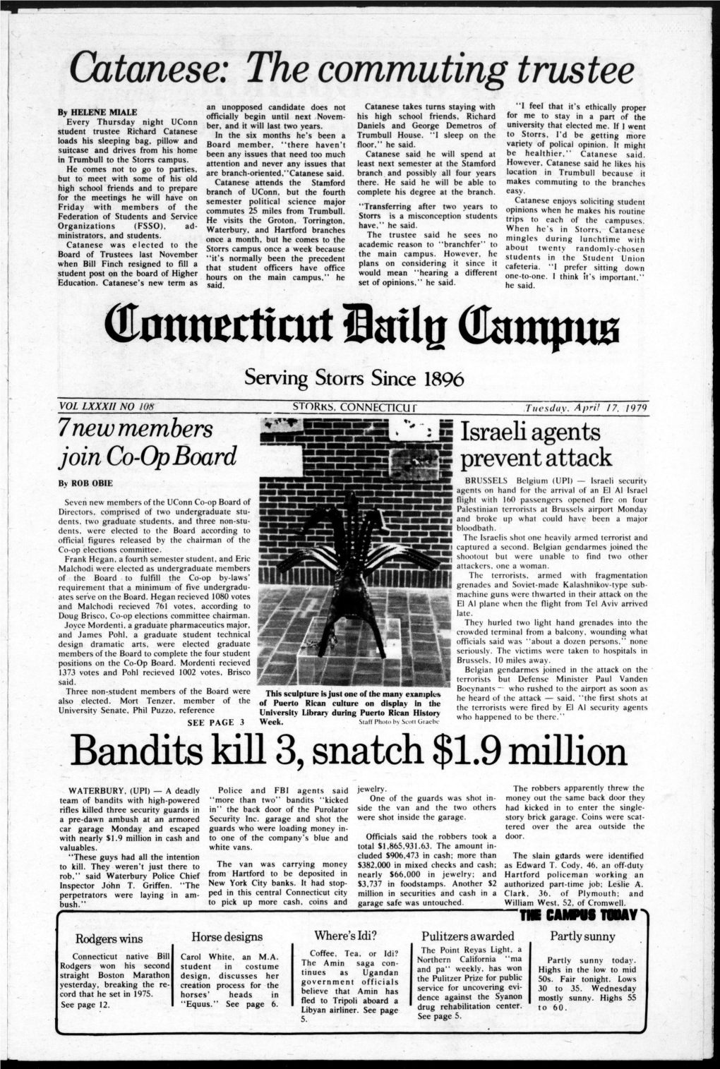 Catanese: the Commuting Trustee Bandits Kill 3, Snatch $1.9 Million