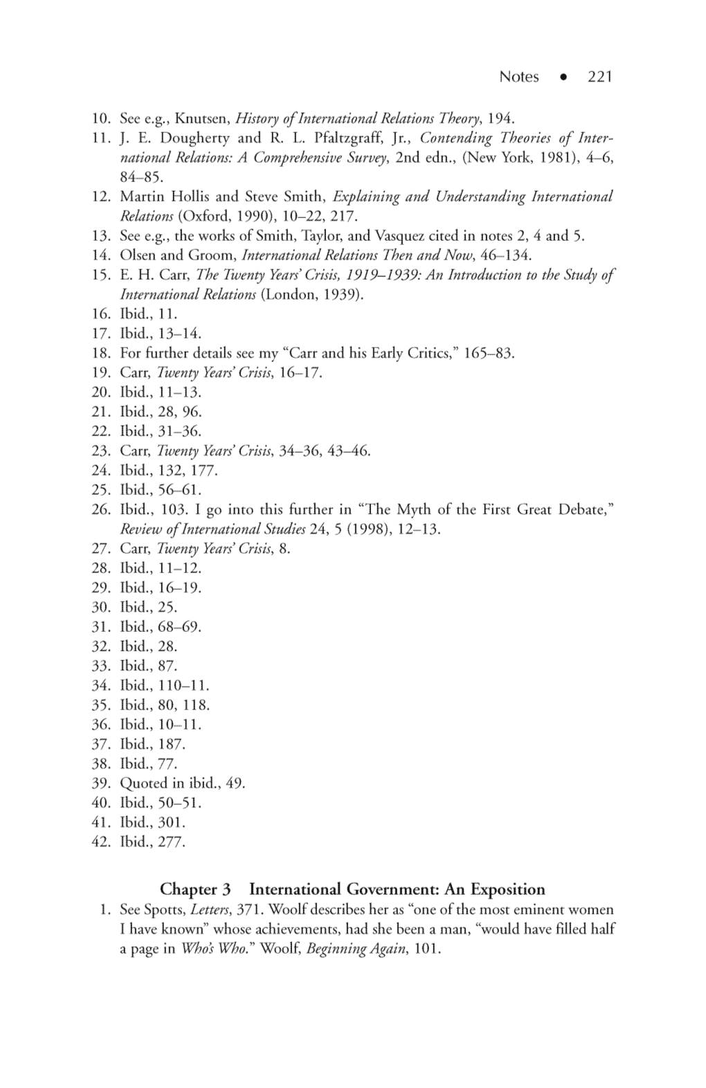 Chapter 3 International Government: an Exposition 1