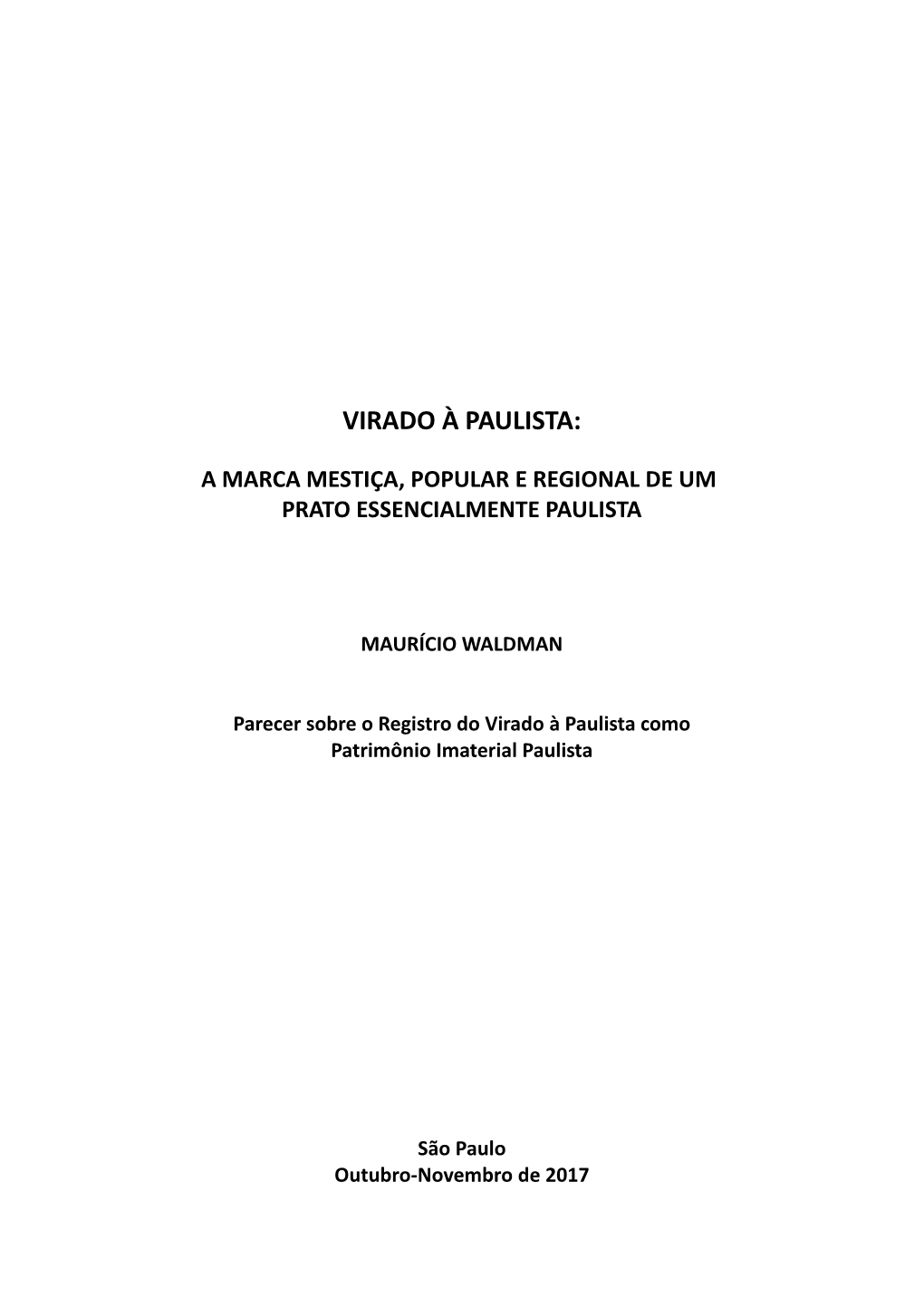 Virado À Paulista