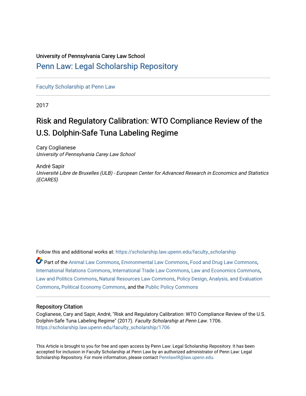 WTO Compliance Review of the US Dolphin-Safe Tuna Labeling Regime