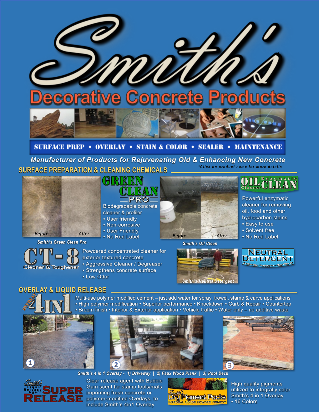 Decorative Concrete Products Catalog