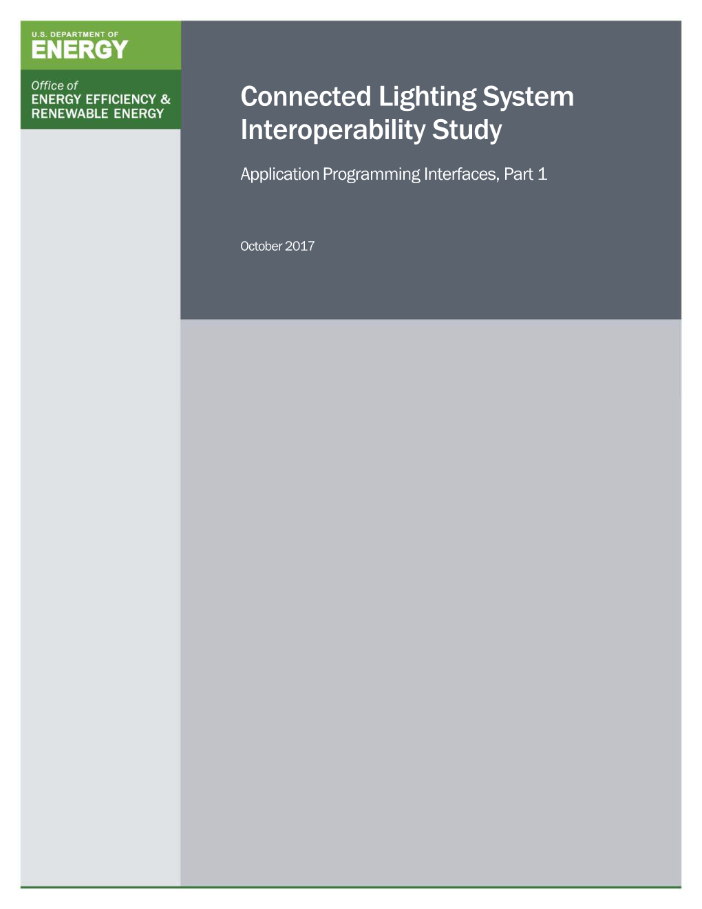 CLS Interoperability Study: Application Programming Interfaces, Part 1