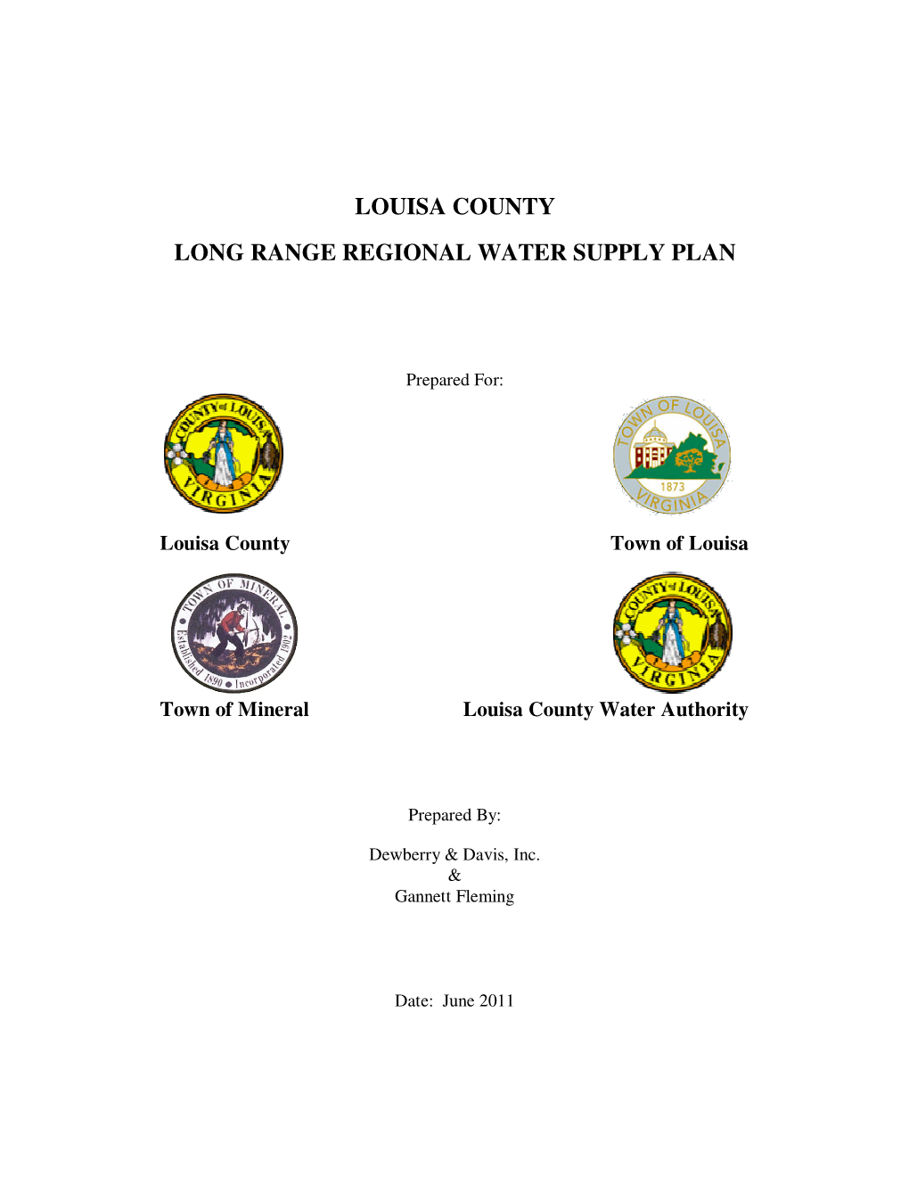 Louisa County Long Range Regional Water Supply Plan