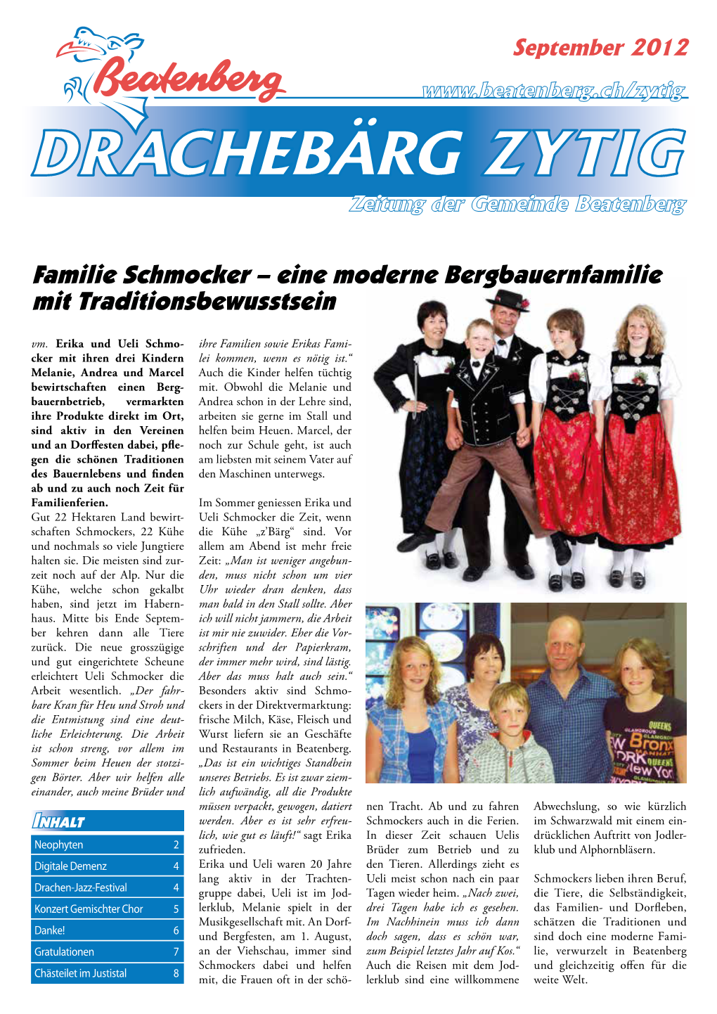 DRACHEBÄRG ZYTIG Zeitung Der Gemeinde Beatenberg