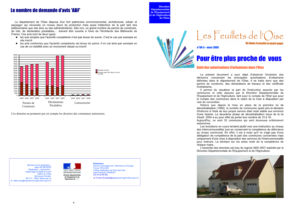 Pour Être Plus Proche De Vous Suivi Des Autorisations D'urbanisme Dans L