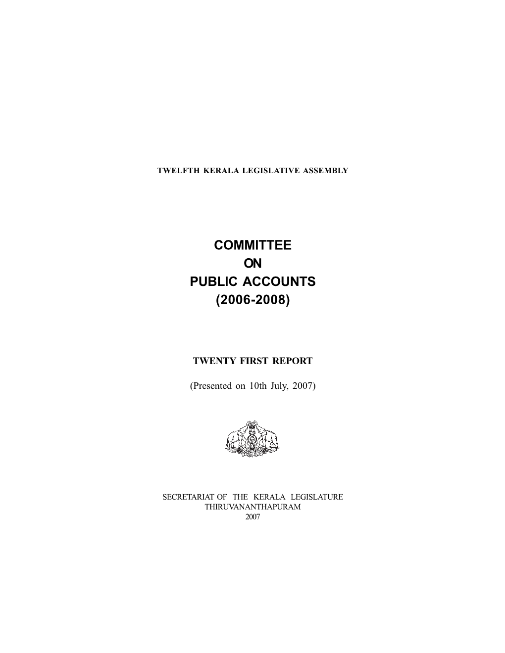 Committee on Public Accounts (2006-2008)