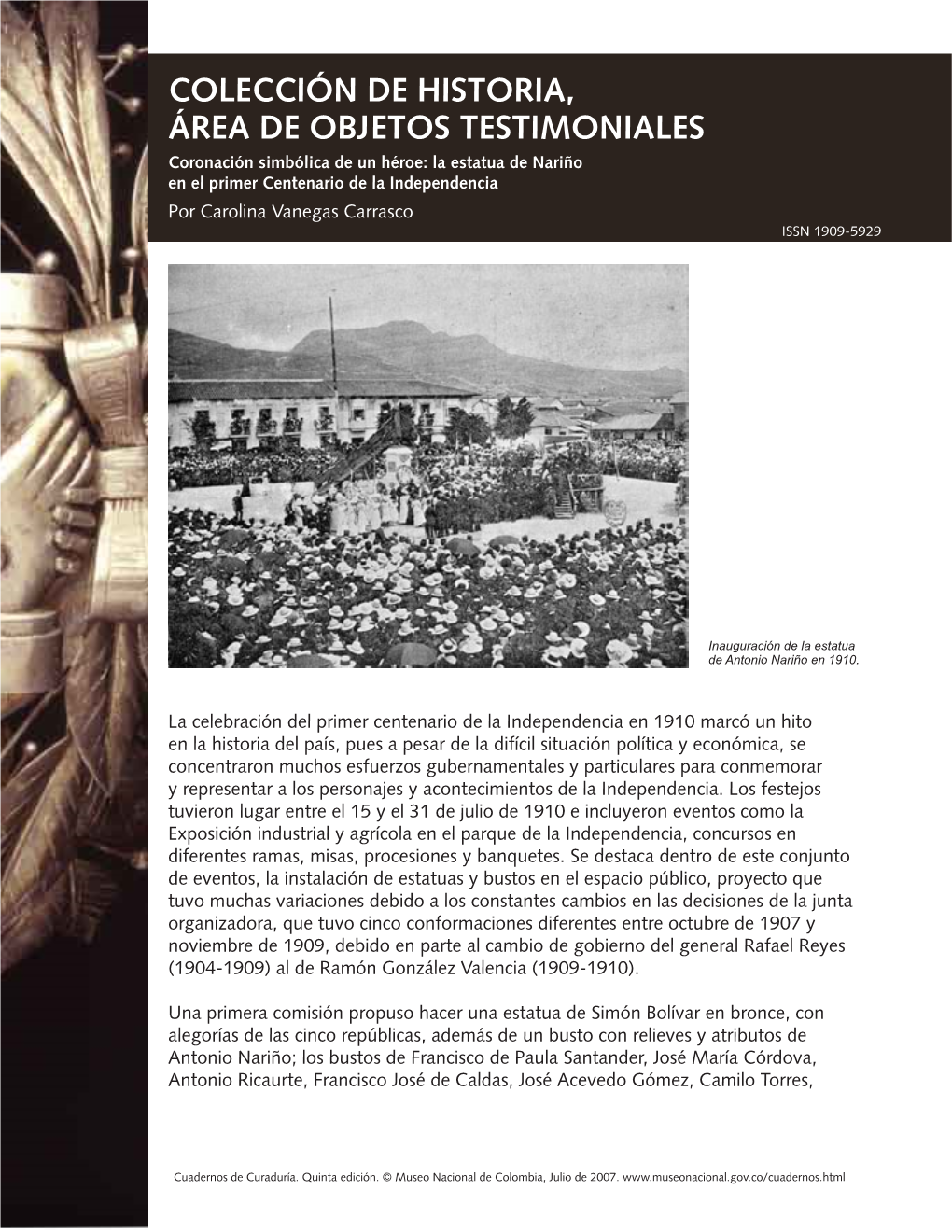 Colección De Historia, Área De Objetos Testimoniales