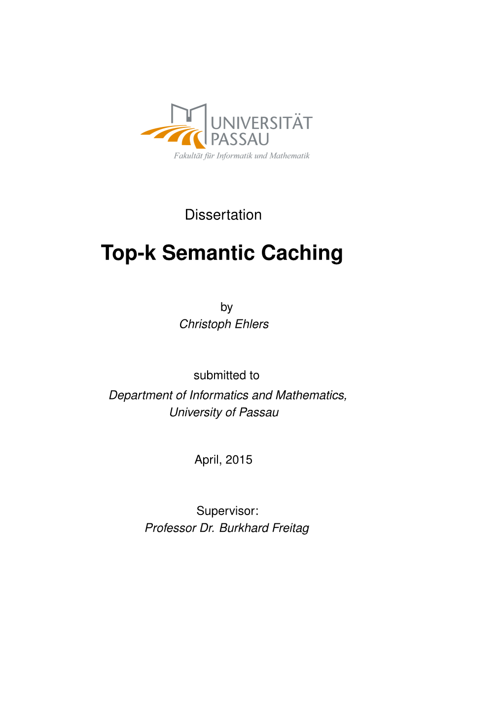 Top-K Semantic Caching