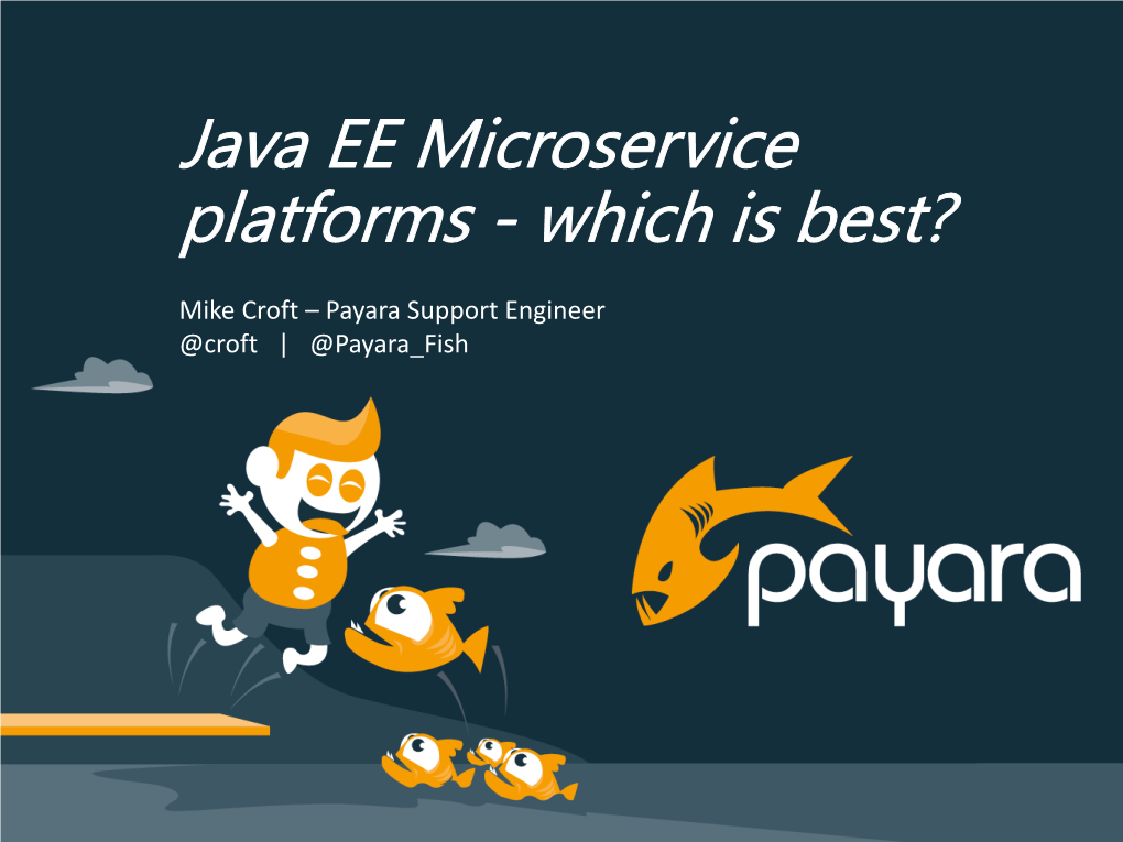 Java EE Microservice Platforms - Which Is Best?