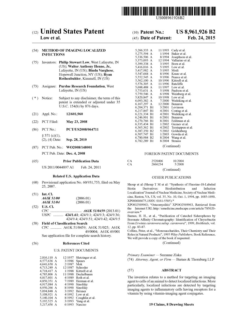 Us 8961926 B2 Infections 3