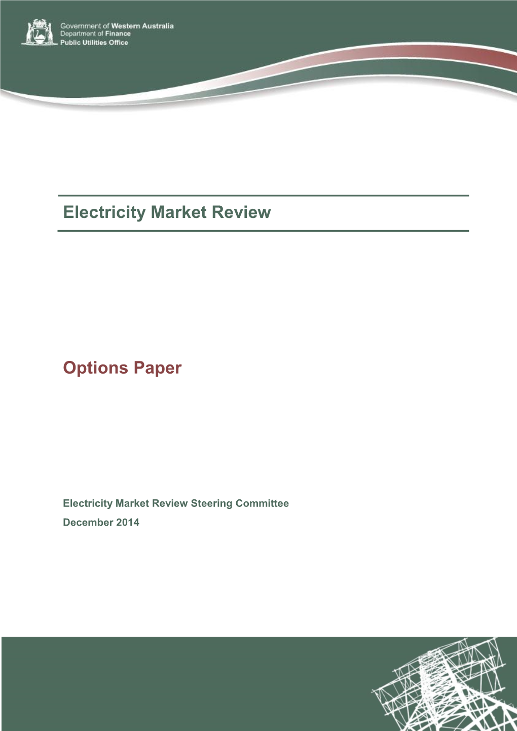 Electricity Market Review Options Paper