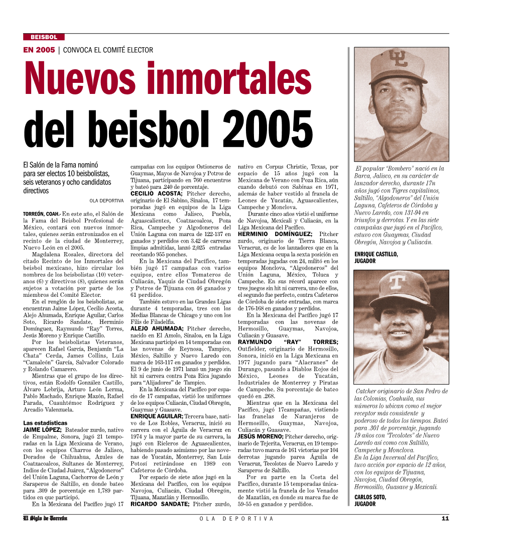 Del Beisbol 2005