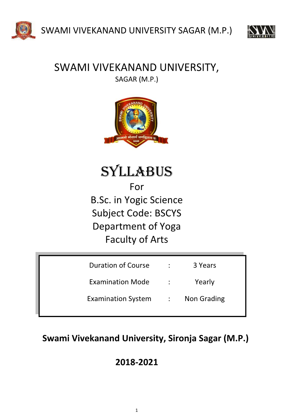 151--BSC Yogic Science Scheme and Syllabus.Pdf