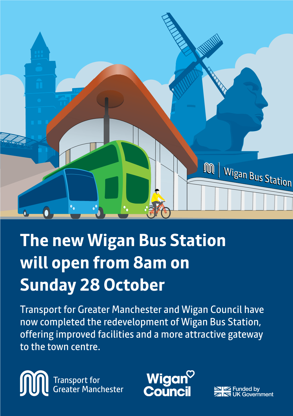 The New Wigan Bus Station Will Open from 8Am on Sunday 28 October