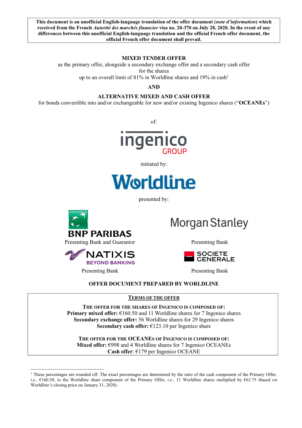 Download the Worldline Ingenico Offer Document