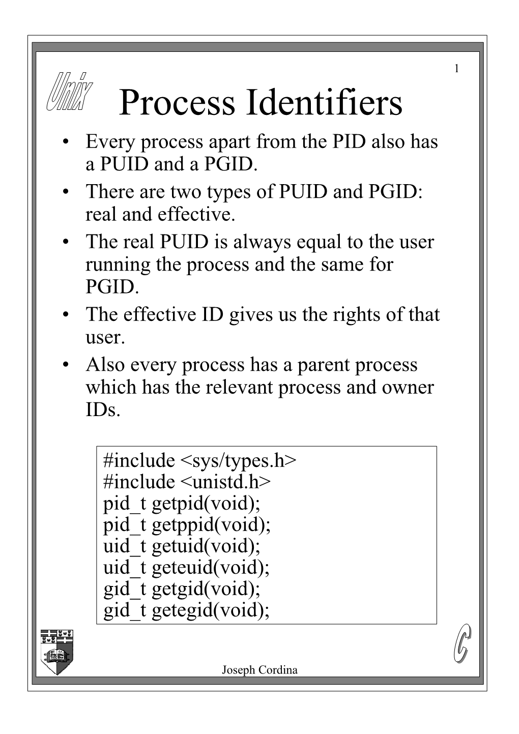 Process Creation