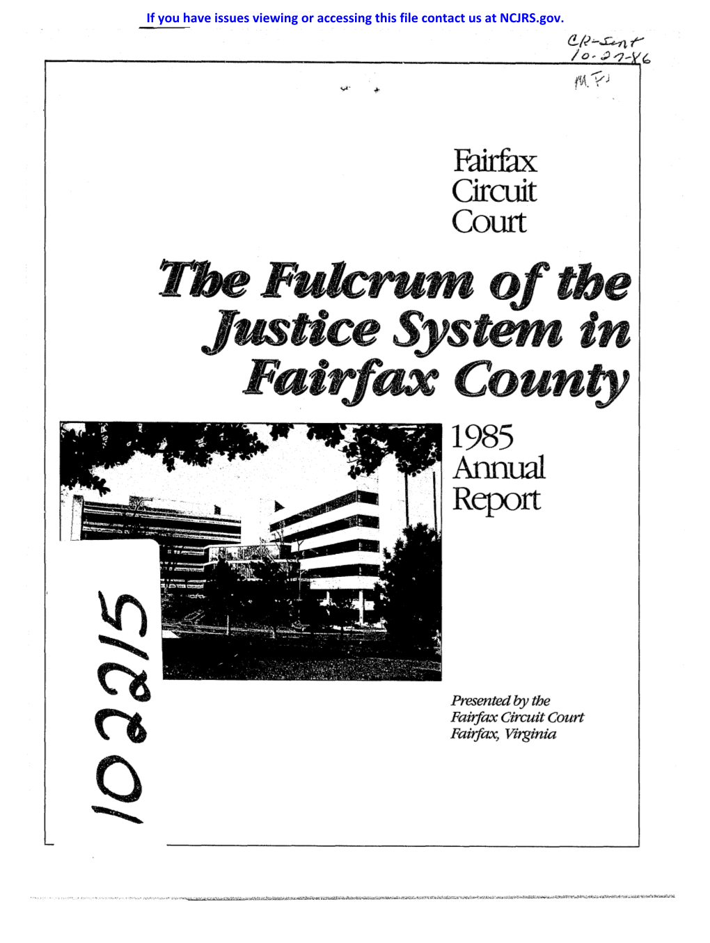 Justice S Stem in Fairfi County 1985