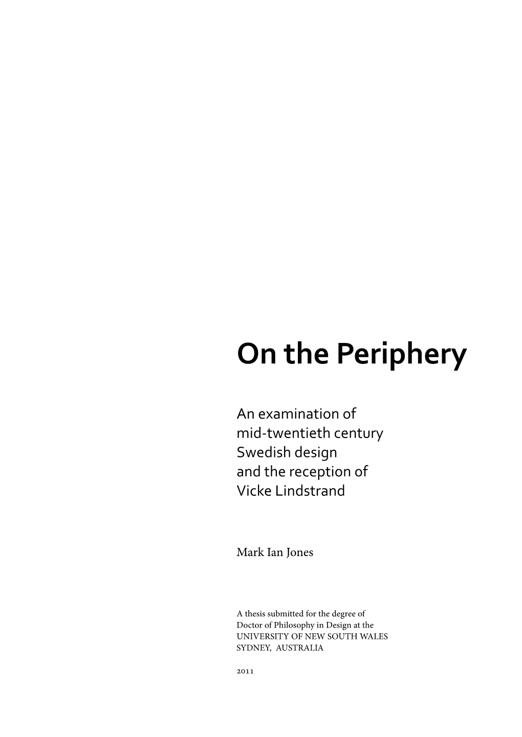 On the Periphery