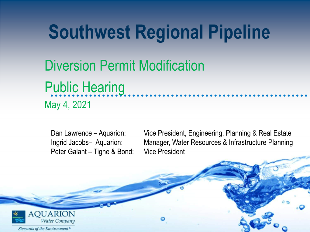 Southwest Regional Pipeline