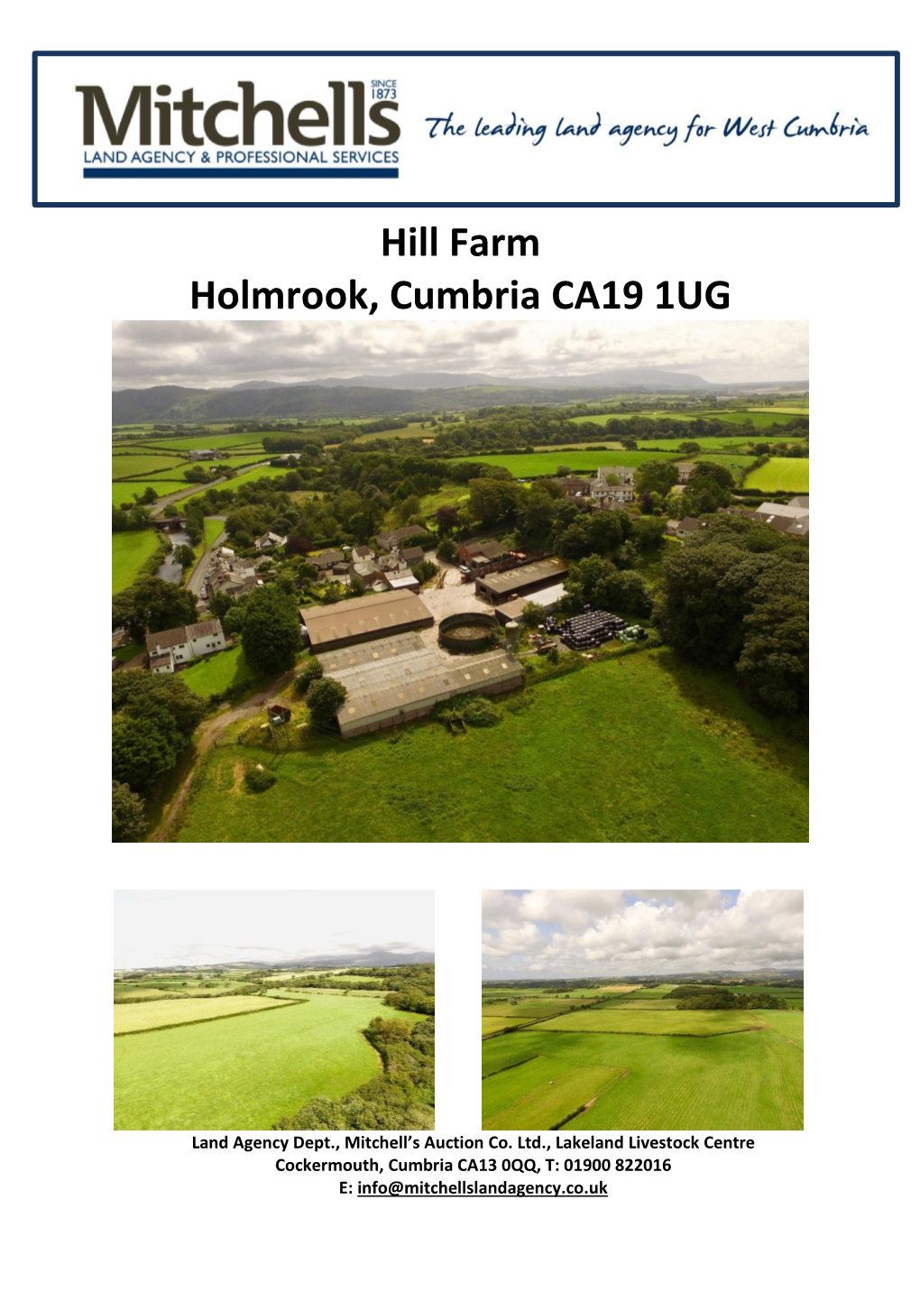 Hill Farm Holmrook, Cumbria CA19 1UG