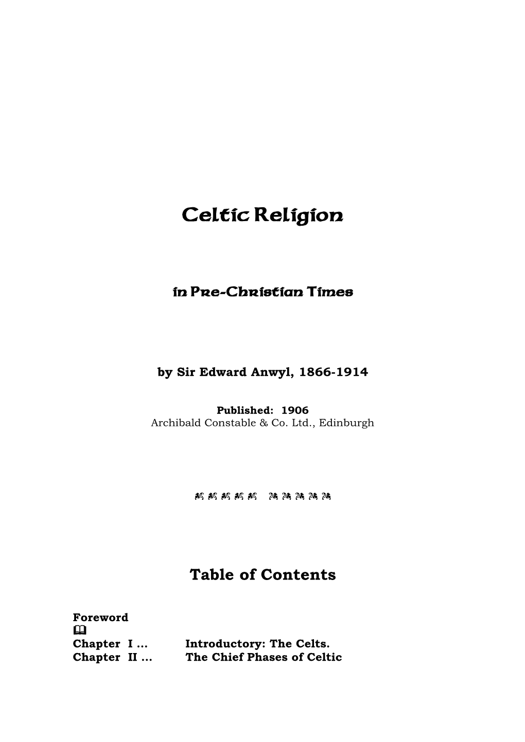 Celtic Religion