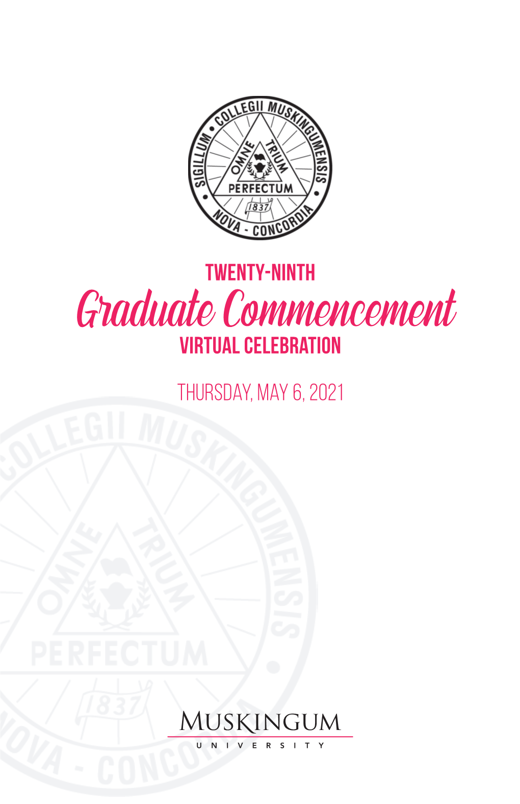 Graduate Commencement Program (PDF)