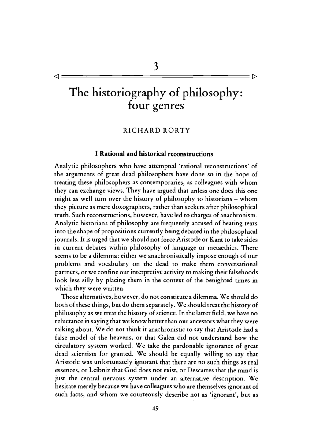 The Historiography of Philosophy: Four Genres