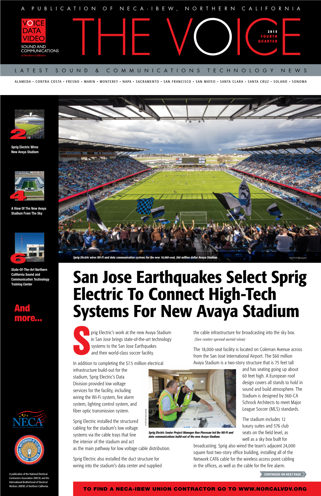 San Jose Earthquakes Select Sprig Electric to Connect High-Tech and More