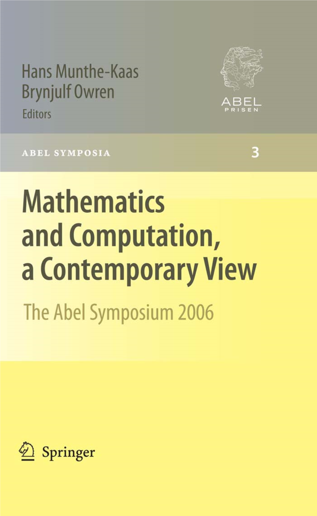 Mathematics and Computation, a Contemporary View: the Abel