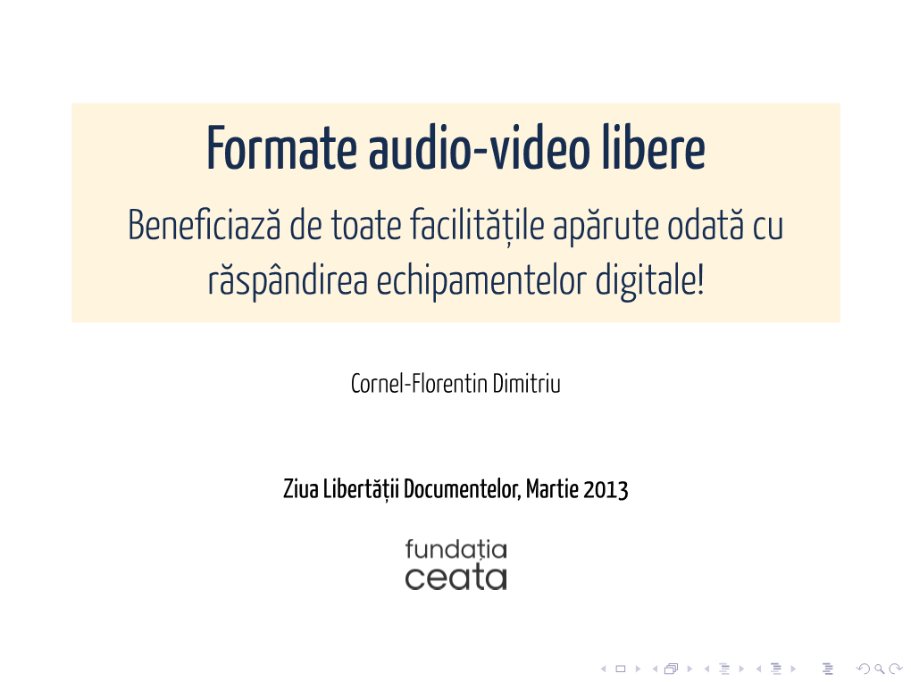 Formateaudio-Videolibere