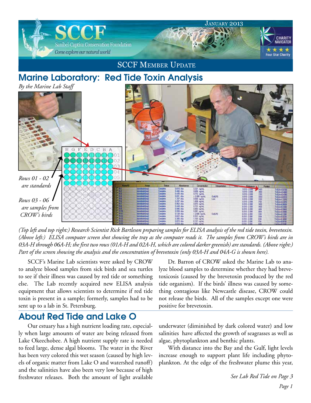 Red Tide Toxin Analysis About Red Tide and Lake O