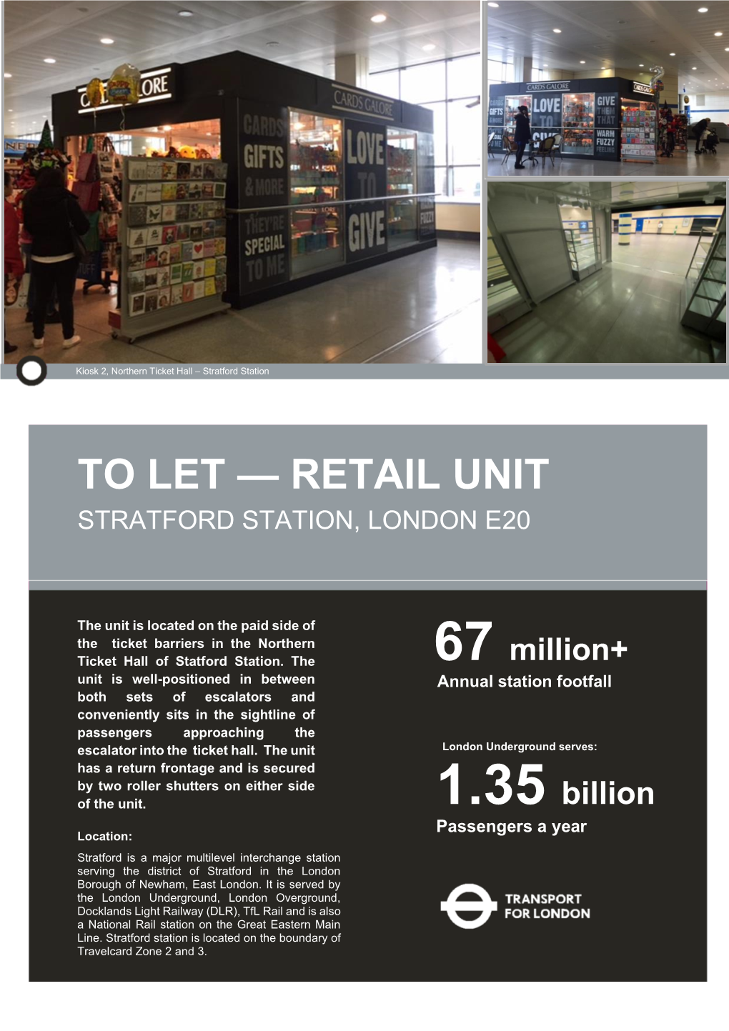 To Let — Retail Unit