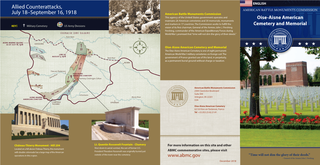 Oise-Aisne American Cemetary and Memorial Brochure