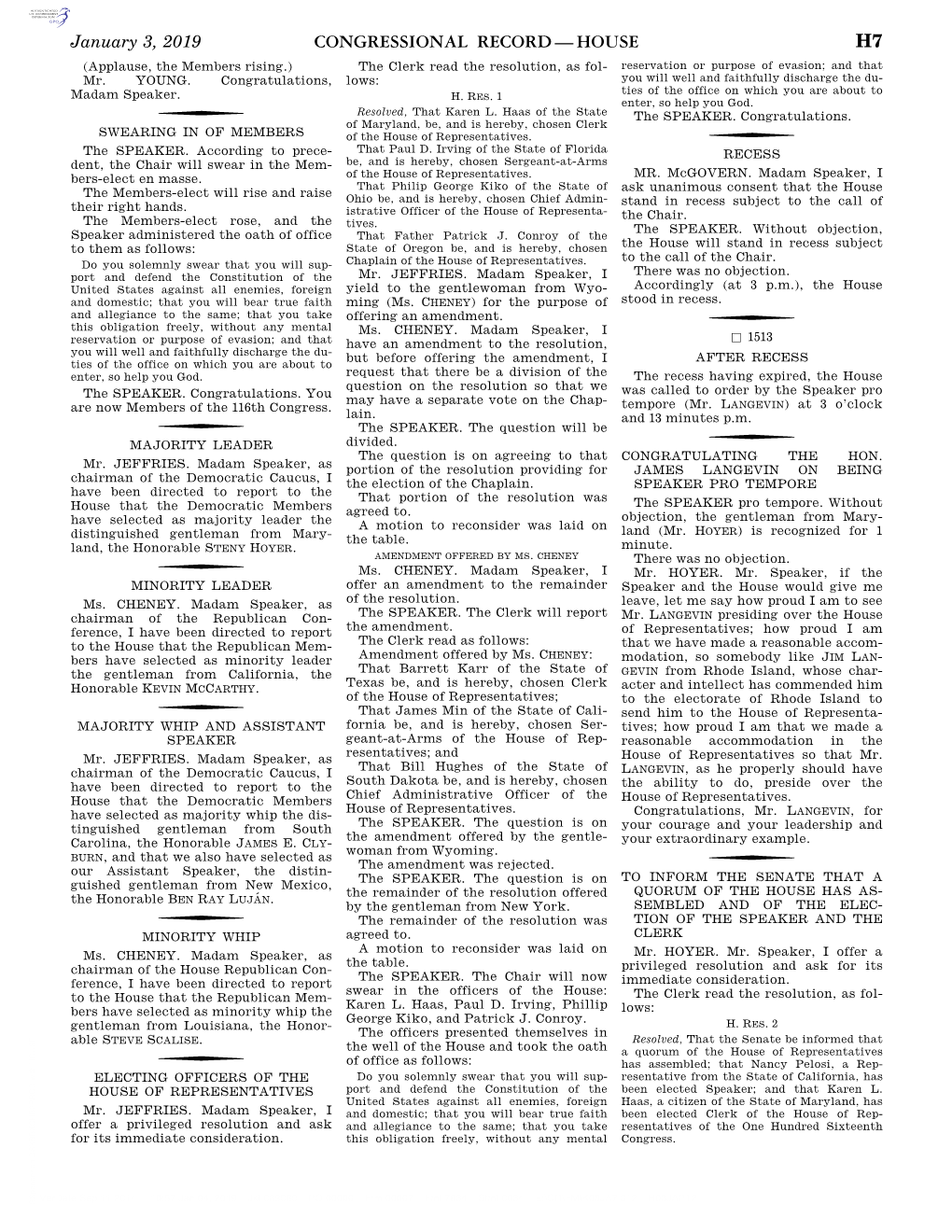 Congressional Record—House H7