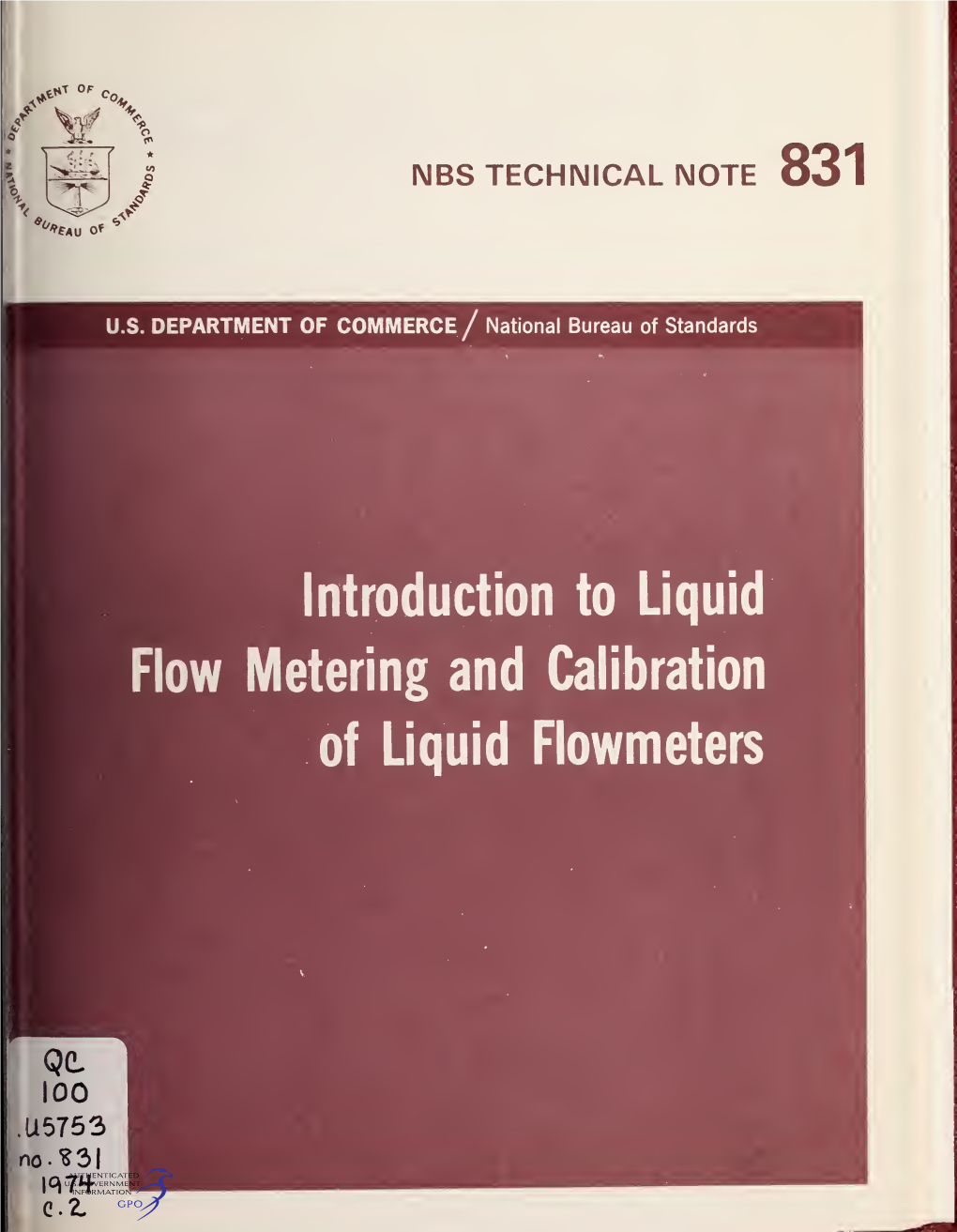 Introduction to Liquid Flow Metering and Calibration of Liquid Flowmeters