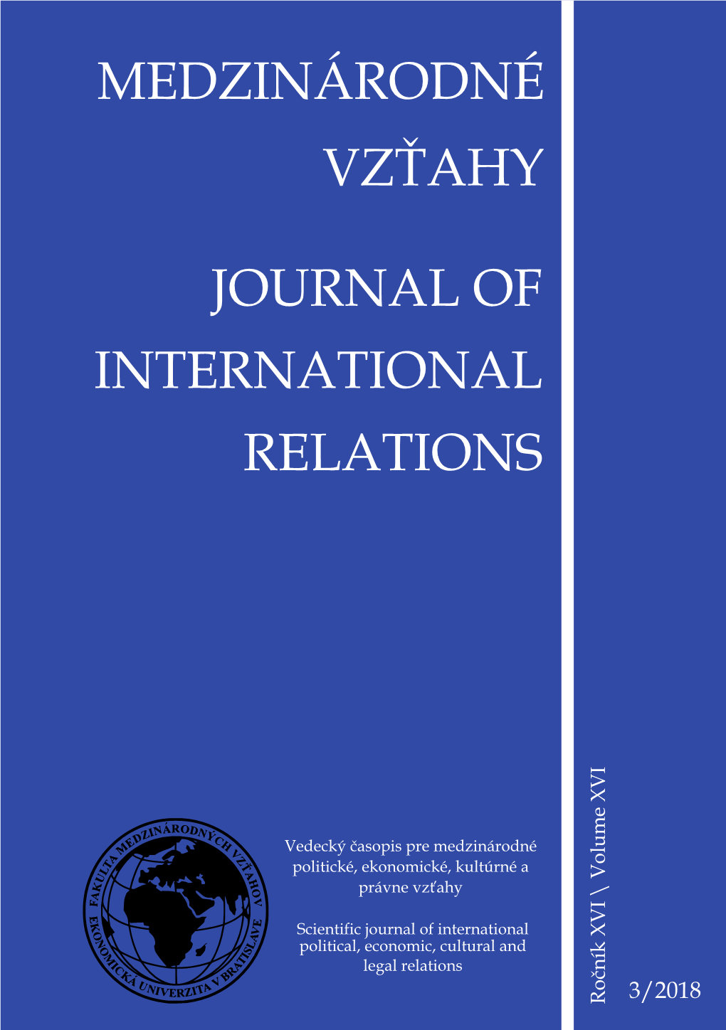 Medzinárodné Vzťahy Journal of International Relations