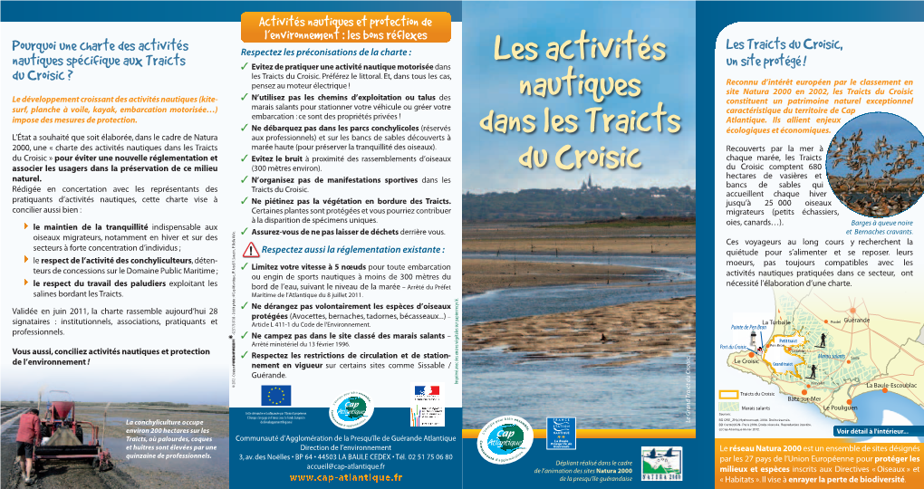 Les Activités Nautiques Dans Les Traicts Du Croisic