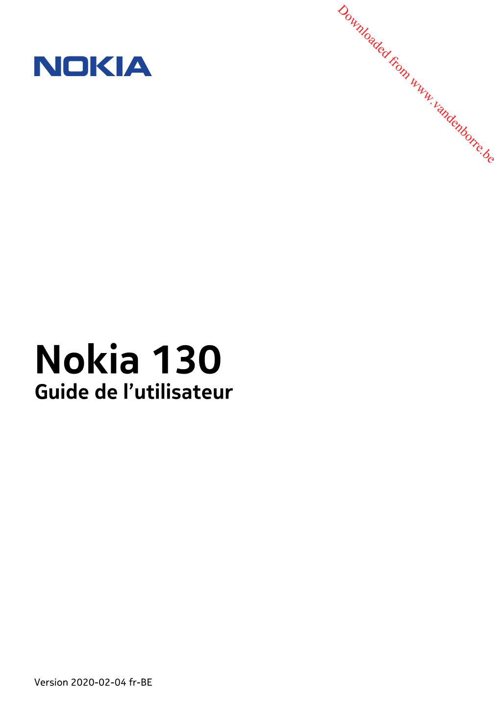 Nokia 130 Guide De L'utilisateur Pdfdisplaydoctitle=True Pdflang=Fr-BE